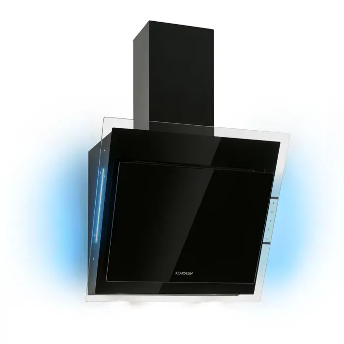 Klarstein Mirage 60 Hotte murale aspirante 60cm 671 m³/h LED couleur classe A++