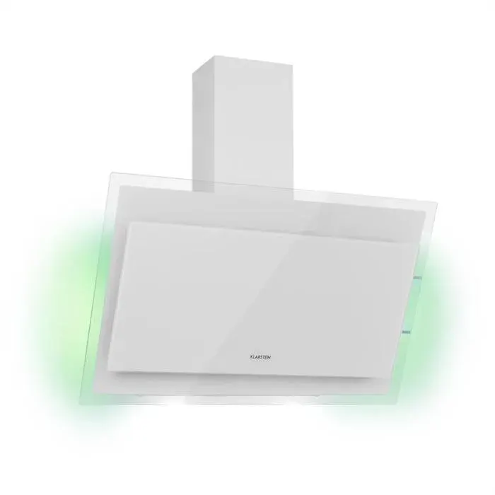 Klarstein Mirage Hotte murale aspirante 90cm 602m³/h - Panneau tactile A++ - Bl