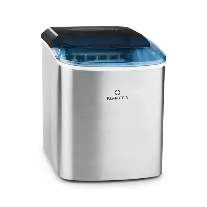Klarstein On-The-Rocks Machine à glaçons LED 12kg / 24h réservoir 21L inox