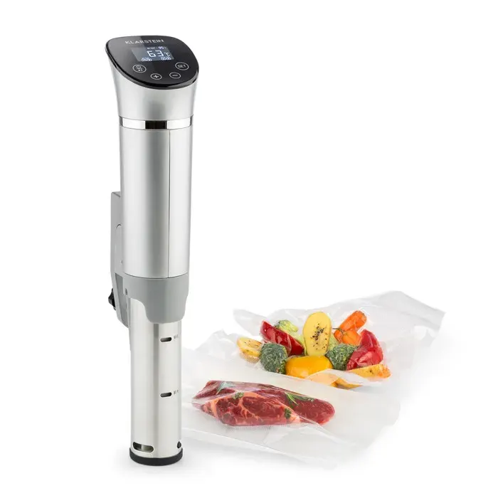 Klarstein Quickstick Flex 1300W 3D circulation 0-95 °C IPX7 minuterie argent