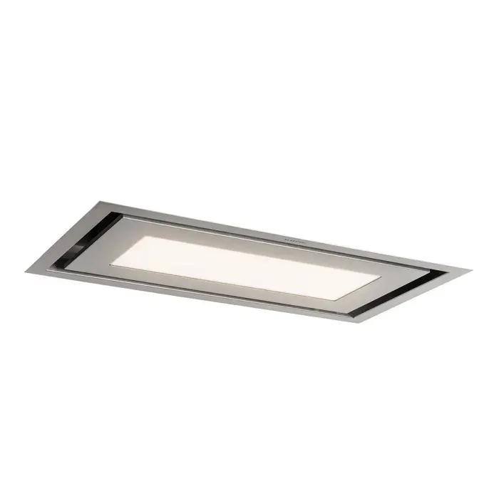 Klarstein Remy Brilliant Edition hotte îlot 90cm 845 m³/h EEK A LED verre