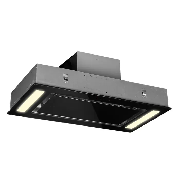 Klarstein Remy hotte de plafond 90 cm 630 m³/h 230W 3 vitesses télécommande