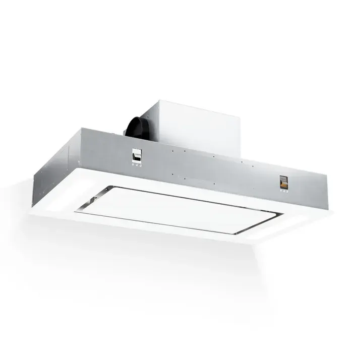 Klarstein Remy hotte de plafond 90 cm 630 m³/h 230W 3 vitesses télécommande