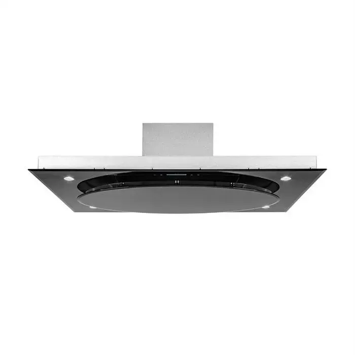 Klarstein Secret Service Hotte aspirante plafonnière 120cm 647 m3/h 380W Touch Verre LED