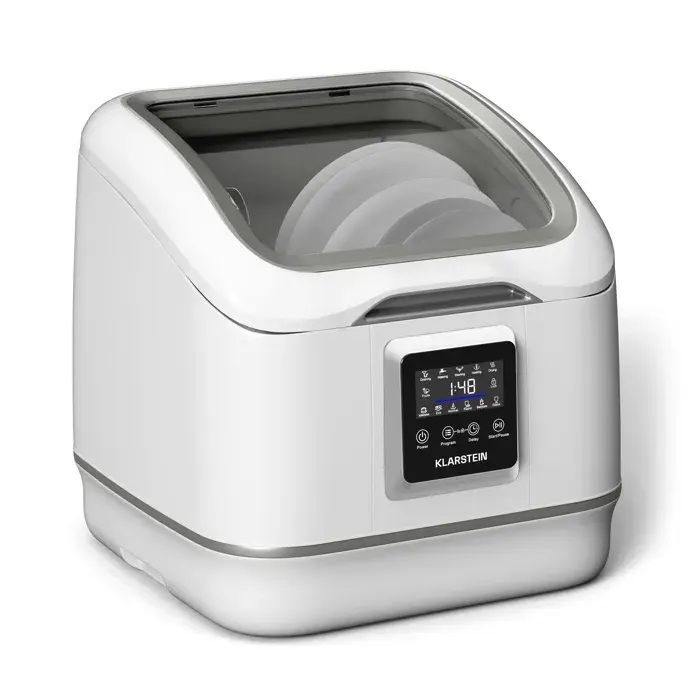 Klarstein SilentScrub 43cm 7 Programmes Mini Lave-vaisselle Blanc