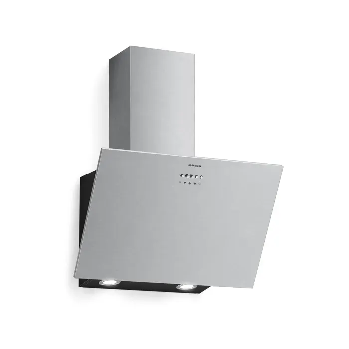 Klarstein Silver Lining hotte sans cheminée Mode extraction et recyclage Design haut de gamme 557 m³/h 60 cm