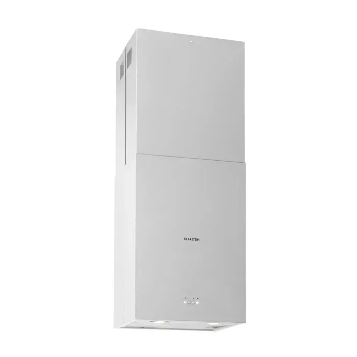 Klarstein Structura hotte aspirante recyclage et évacuation de lair 624m³/h max classe A LED acier inoxydable