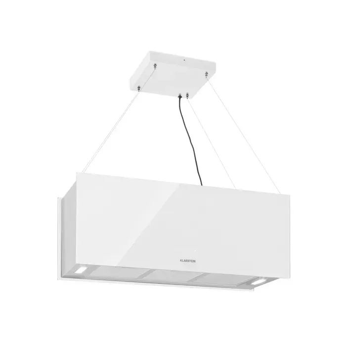 Klarstein Suspension XL hotte dîlot 90cm recyclage 577m³/h LED tactile blanc