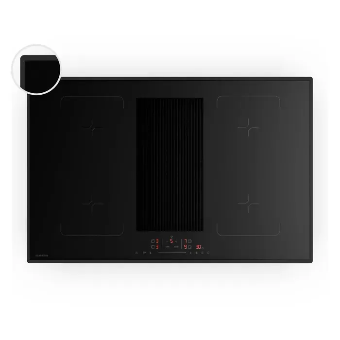 Klarstein Velaire Flex plaque à induction avec hotte intégrée minimaliste puissante 8400 W 80 cm