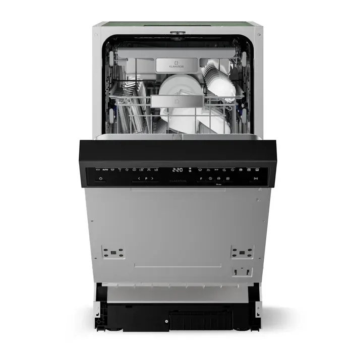 Klarstein Velaire lave-vaisselle partiellement intégré Minimaliste compact Classe énergétique B 45 cm