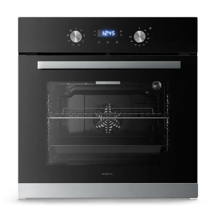 Klarstein Verosteel four encastrable 60 cm 67 litres Classe defficacité énergétique A 3220 W Argent