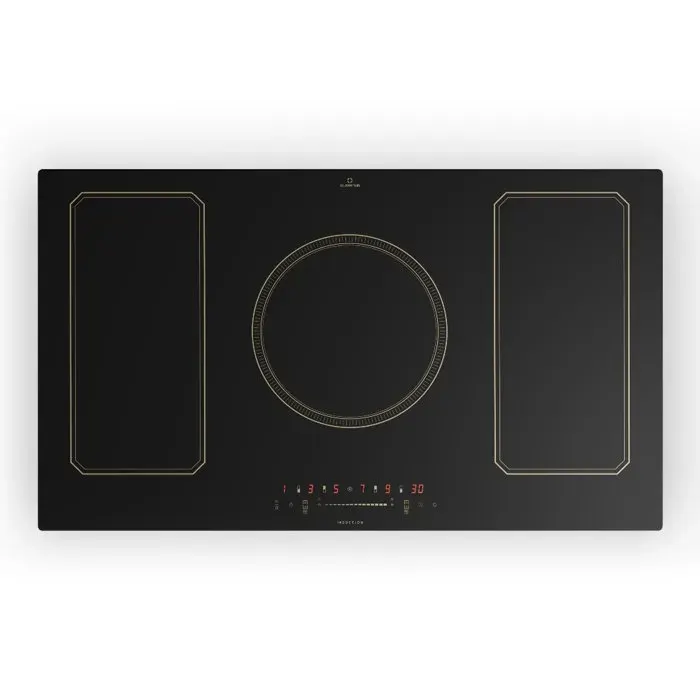 Klarstein Victoria 5 Flex Table de cuisson à induction encastrable 7400 W 2 zones Flex minuterie