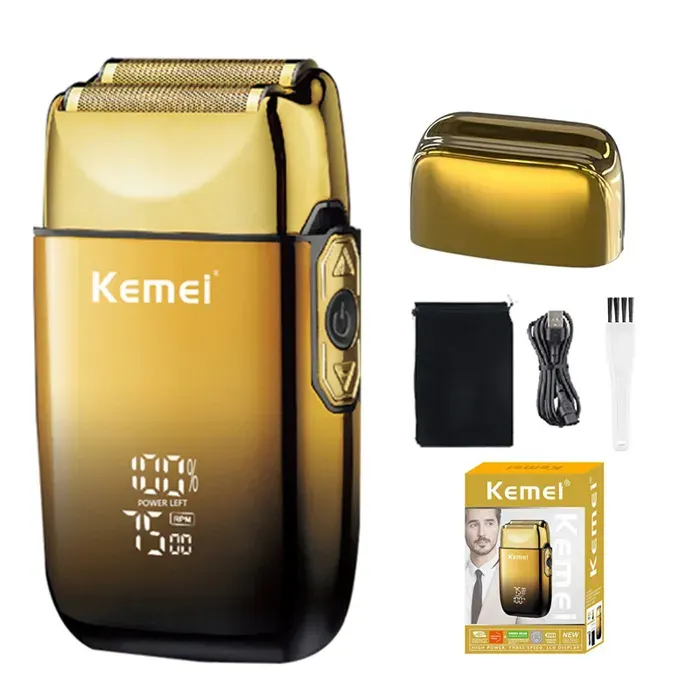 KM-TX10 USB charge rasoir électrique pour hommes Rechargeable tête chauve rasoir tondeuse à barbe Machine à raser TX10-with box