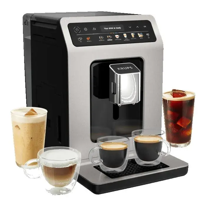 KRUPS Evidence Hot & Cold Machine expresso automatique 18 recettes intégrées EA898DF1
