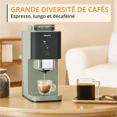 Krups - Expresso Broyeur Coffee Crush, Machine À Café À Grains, Ultra Compacte Sa401le0 — vue 6
