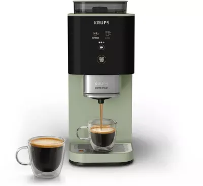 Krups - Expresso Broyeur Coffee Crush, Machine À Café À Grains, Ultra Compacte Sa401le0