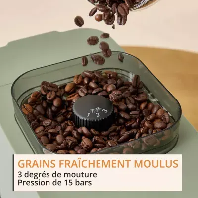Krups - Expresso Broyeur Coffee Crush, Machine À Café À Grains, Ultra Compacte Sa401le0 — vue 5