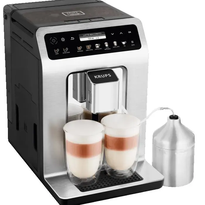 KRUPS Machine à café grain Connectée avec mousseur Nettoyage automatique EA894T10