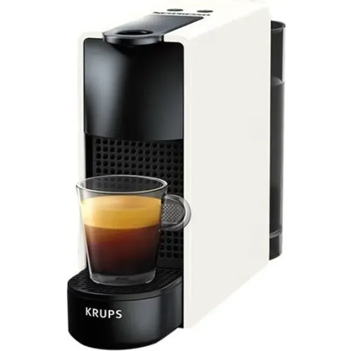 Krups Nespresso Essenza Mini XN1111 Machine à café avec buse vapeur Cappuccino 19 bar blanc