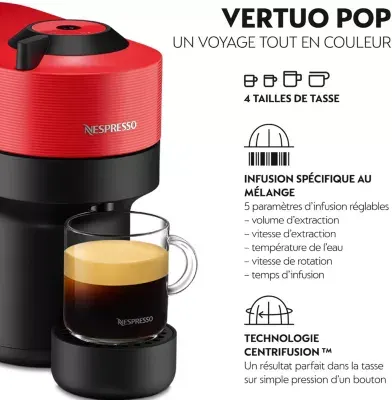 Krups - Nespresso Vertuo Pop Rouge Yy4888fd — vue 4
