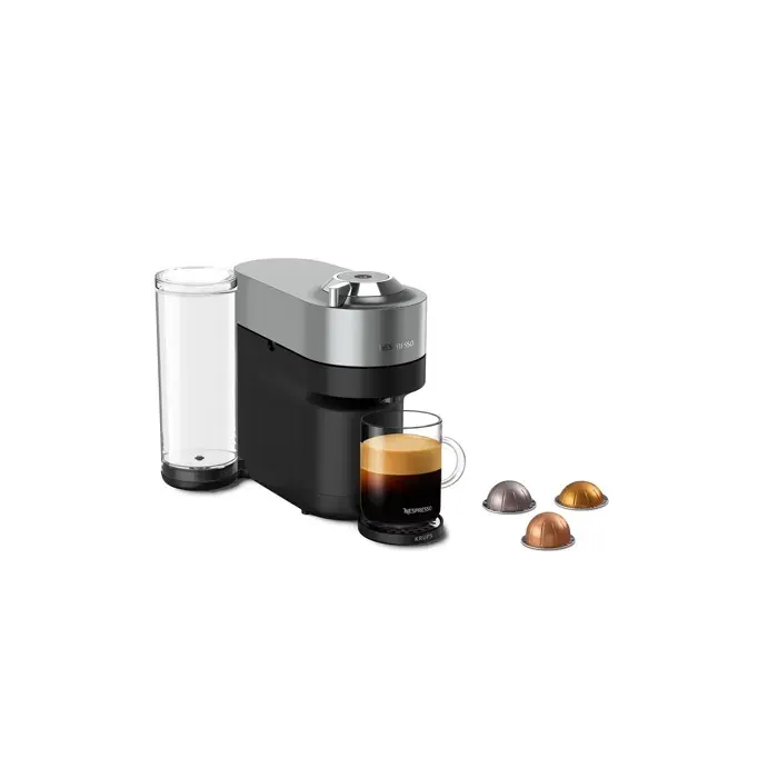 Krups - Nespresso Vertuo Pop+ Yy5359fd Argent — vue 3