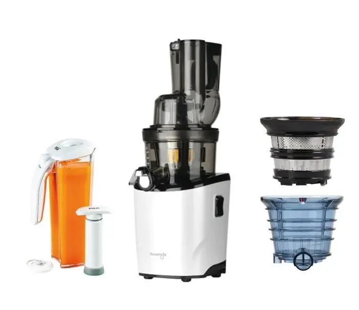 Kuvings - Extracteur de jus REVO830S + kit sorbet & smoothie + kit de conservation de jus sous vide - Blanc