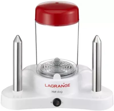 Lagrange - Appareil À Hot Dog 2 Pics Blanc Rouge