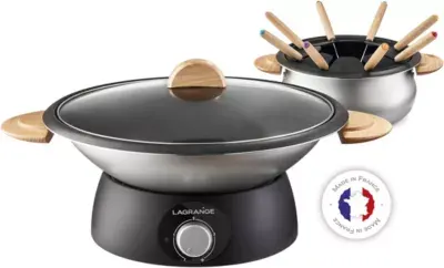 Lagrange - Wok Et Fondue Wok Et Fondue Bois Clair 349019 — vue 3