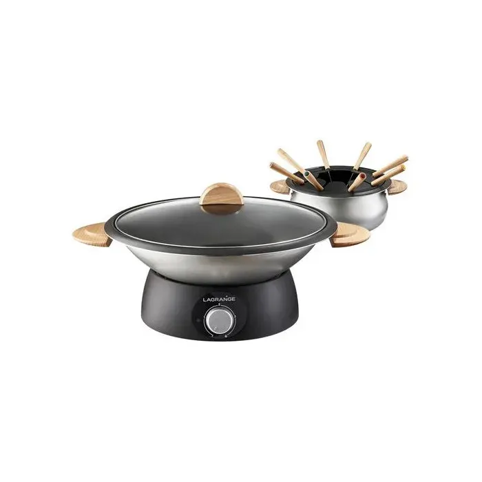 Lagrange - Wok Et Fondue Wok Et Fondue Bois Clair 349019 — vue 2