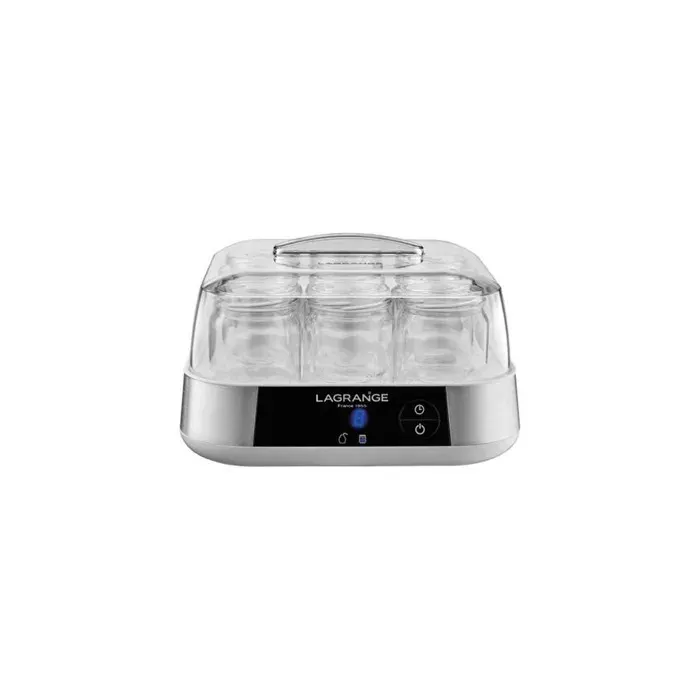 LAGRANGE Yaourtière 15L Inox 18W 9 pots de 185g Yaourt Fait Maison Couvercles inclus