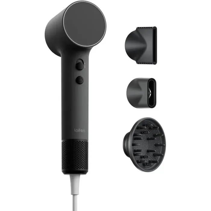Laifen Air Pro Sèche-cheveux 299g 115k tr/min 200M Ions - Noir