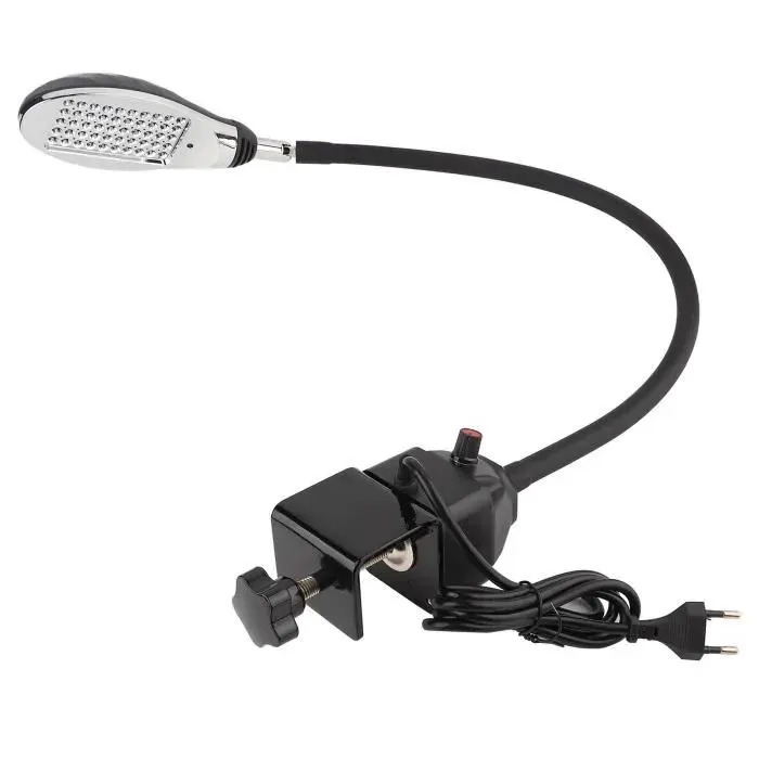 Lampe à coudre industrielle TBEST - 8W 50-LED - Lumière réglable - Blanc - Noir - 16*6.5cm