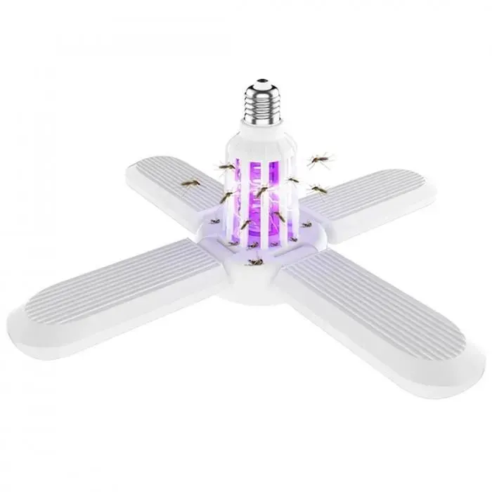 Lampe Anti-Moustiques Multifonction Ampoule De Ventilateur LED UV Pliante