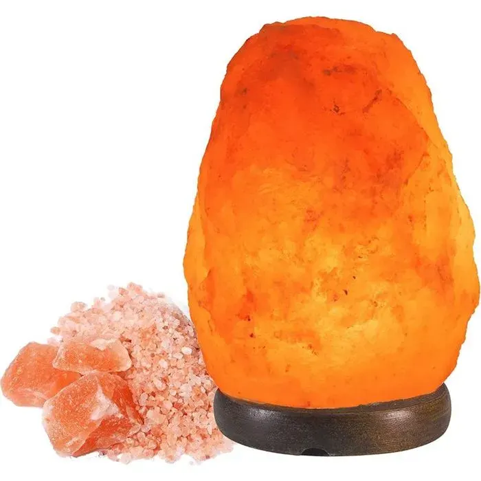 Lampe de Sel de lHimalaya 1-2kg - Purificateur dAir Naturel