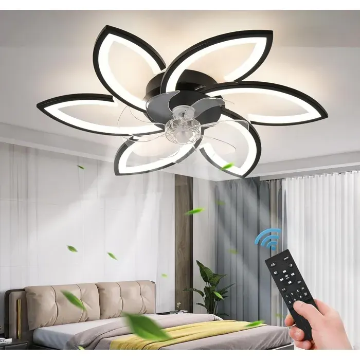 Lampe ventilateur intelligent en forme de fleur
