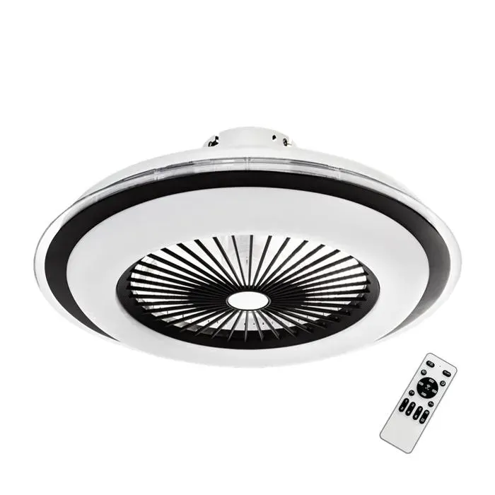 Lampe ventilateur ZEPHYR BLACK 48W LED + TÉLÉCOMMANDE