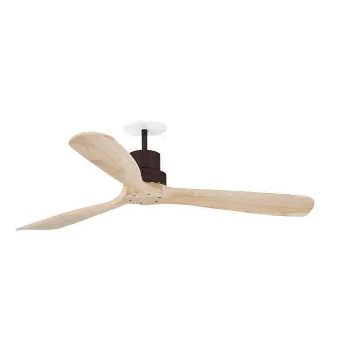 LANTAU RECESSED L Ventilateur marron/pin 33562DCR