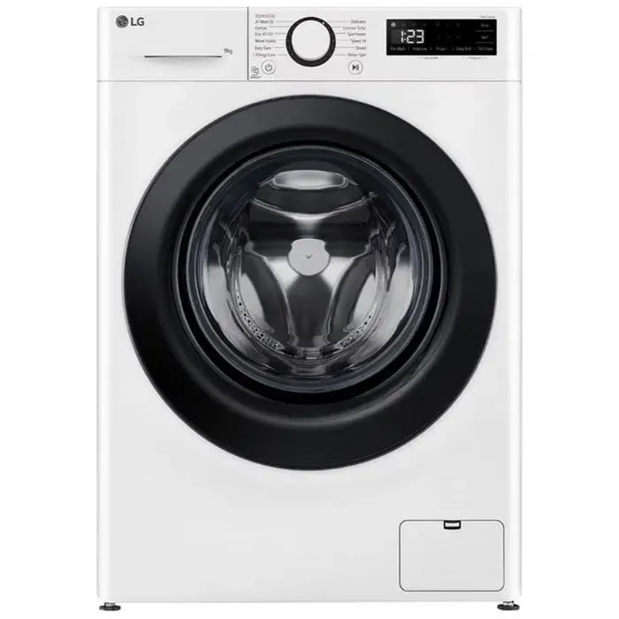 Lave-linge blanc à chargement frontal - LG - 1200 tr/min - Commande électronique et tactile - Affichage LED — coloris Blanche
