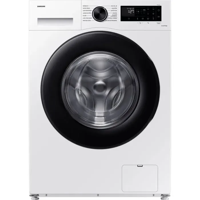 Lave-linge blanc - SAMSUNG - 11 kg - 1400 tr/min - Wi-Fi - Commande électronique et tactile - AI Ecobubble - AI Wash — coloris Blanche