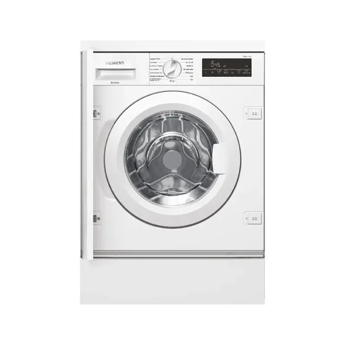 Lave-linge encastrable Siemens 8 kg 1400 tr/min WI14W542ES Blanc
