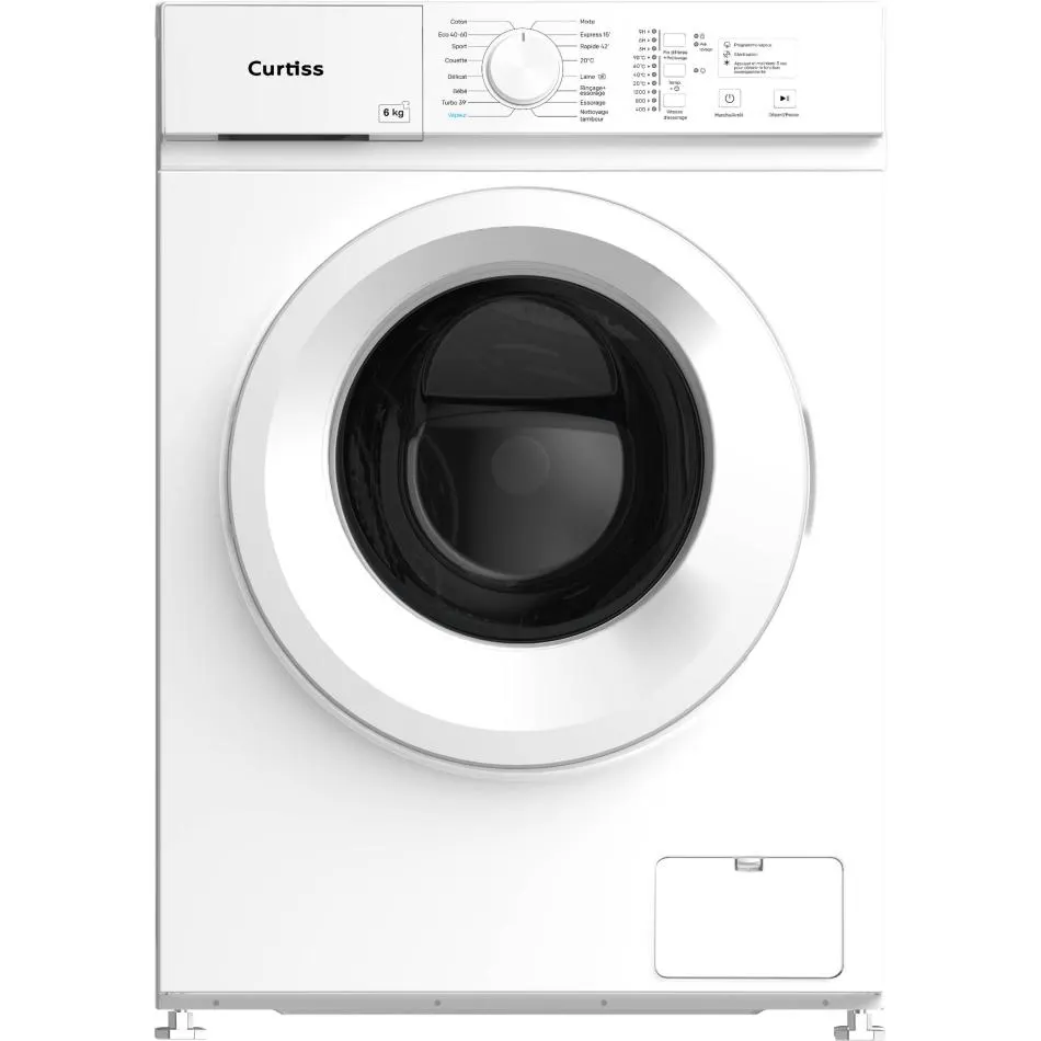 Lave-linge frontal CURTISS SLF6010AW