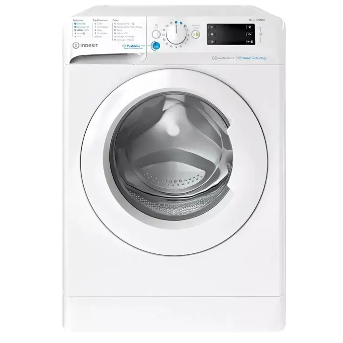 Lave-linge frontal INDESIT BWE8127XWVFR — vue 2