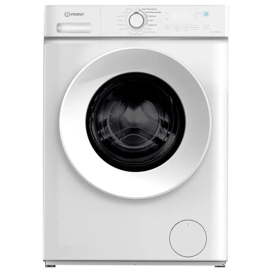 Lave-linge frontal INDESIT IMA862MYTIMEFR — coloris Blanc