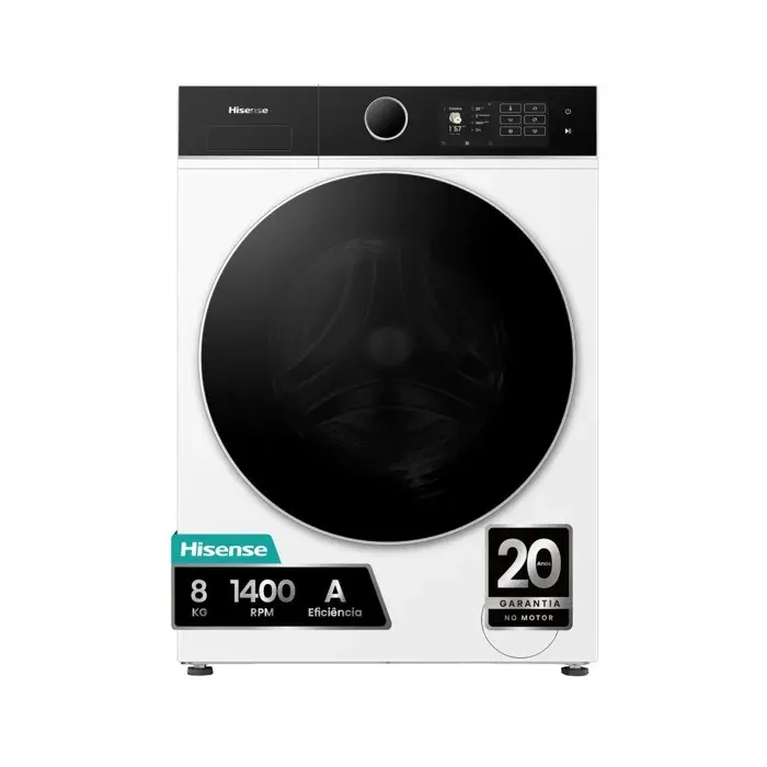 Lave-Linge Hisense 8Kg 1400RPM Blanc - WF5I8043BWF