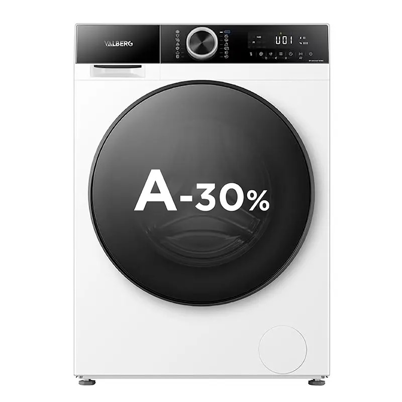 Lave-linge Hublot 10 Kg Valberg Wf 1014 A-30 F W180c — coloris Blanc