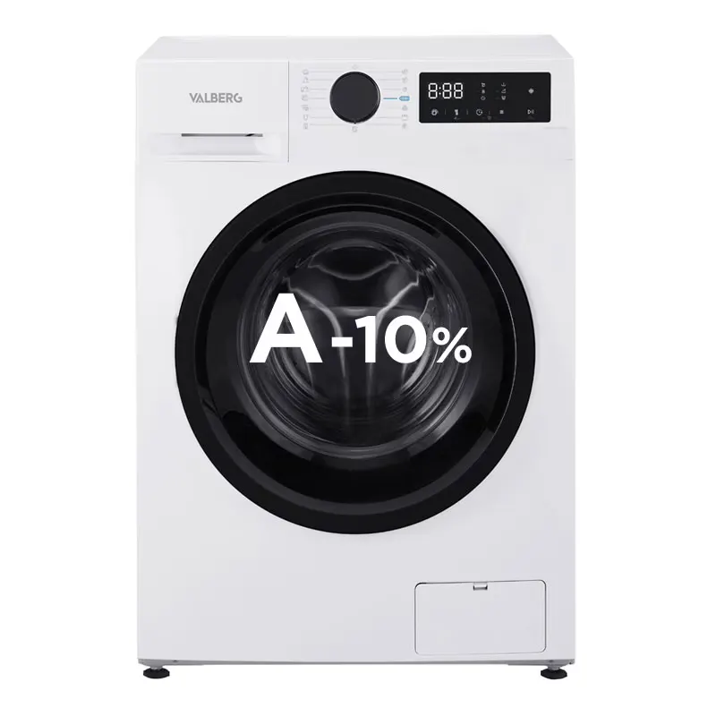 Lave-linge Hublot 10kg Valberg Wf 1014 A-10 W566c — coloris Blanc