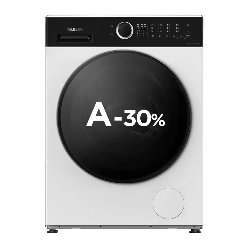 Lave-linge Hublot 7 Kg Valberg Wf 714 A-30 F W566c — coloris Blanc