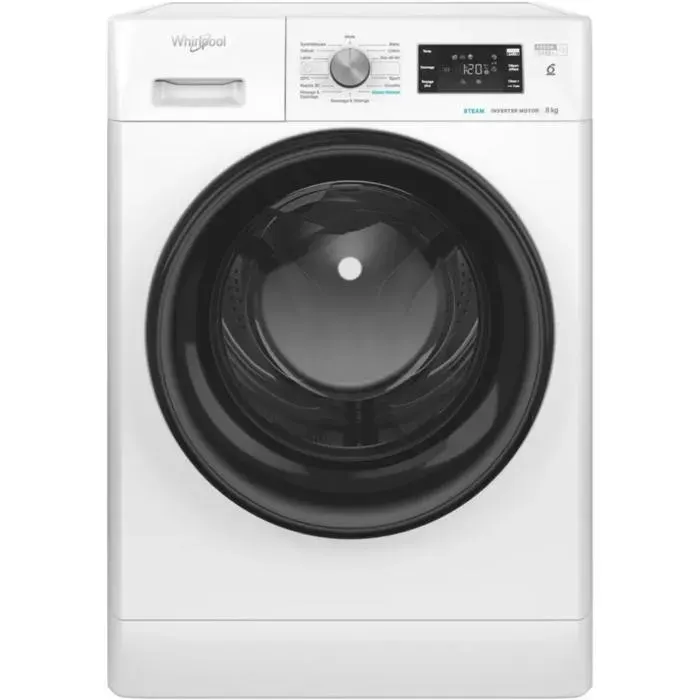 Lave linge hublot 8kg Whirlpool FFB8258BVFR