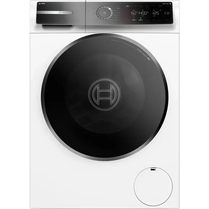 Lave-linge hublot BOSCH WGB254A2FR SER8 - 10 kg - Induction - iDos - L60 cm - 1400 trs/min - Classe A-40% - Blanc