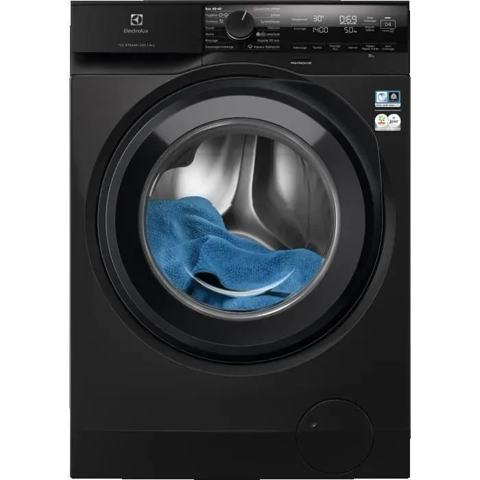 Lave-linge hublot ELECTROLUX Pose-libre SteamCare 700 8 kg EW7FI4814DG - Classe A